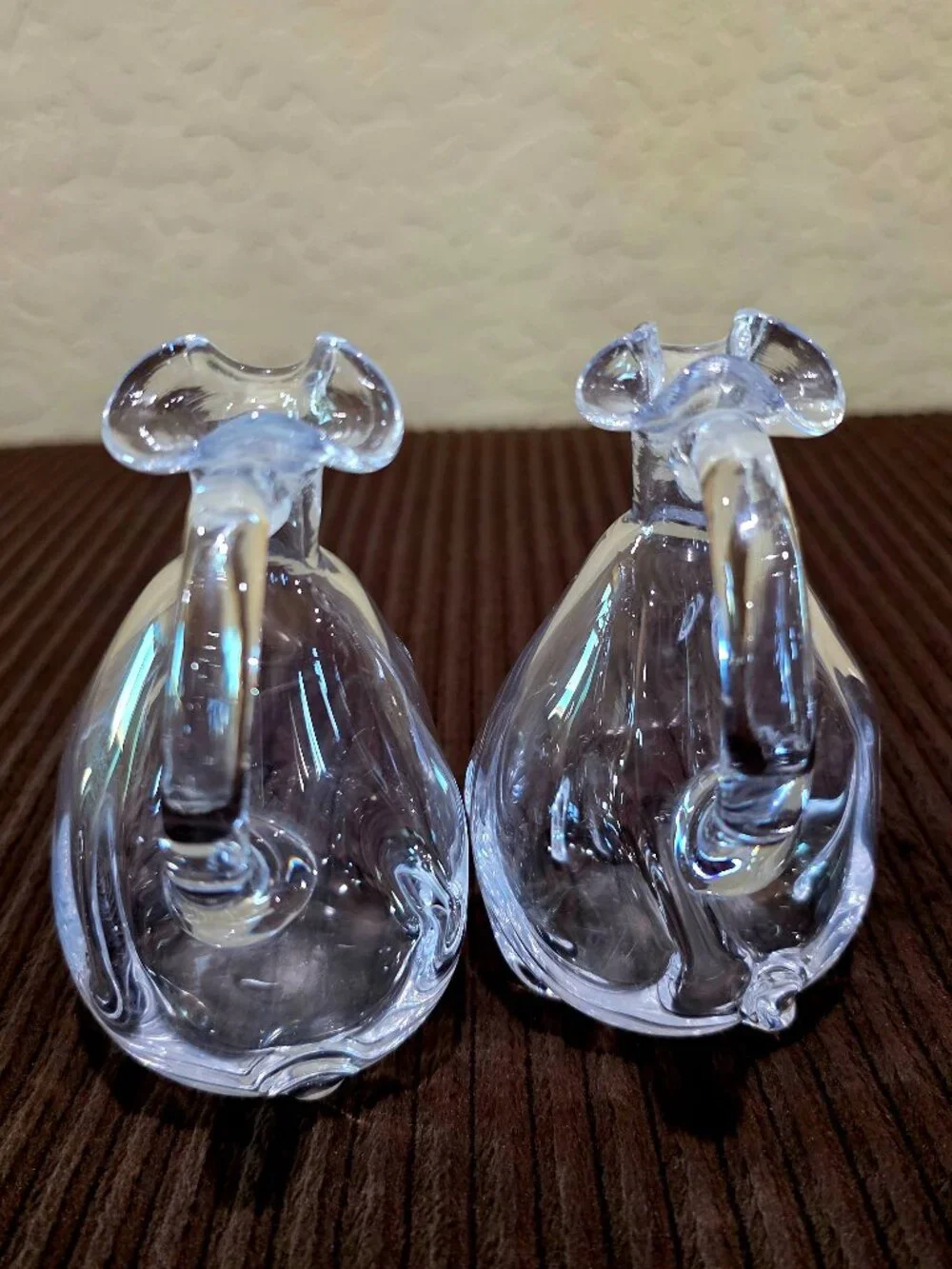 Vintage Crystal Cruet Set vintage mid